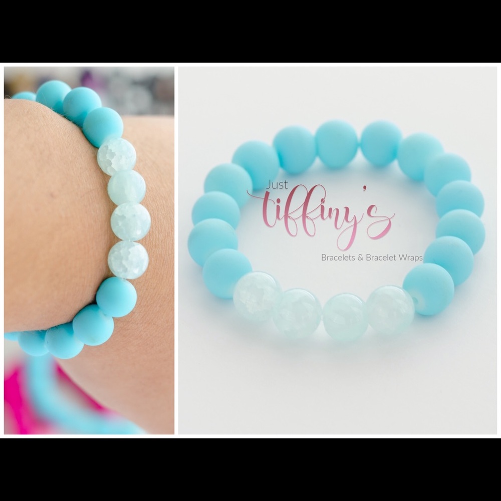 Round Stone Rubber bracelet